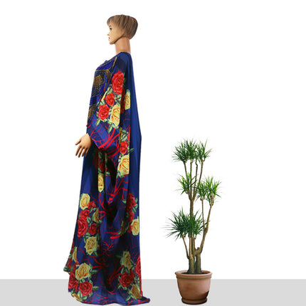 Wholesale African Ladies Swing Dress Robe With Inner Slip