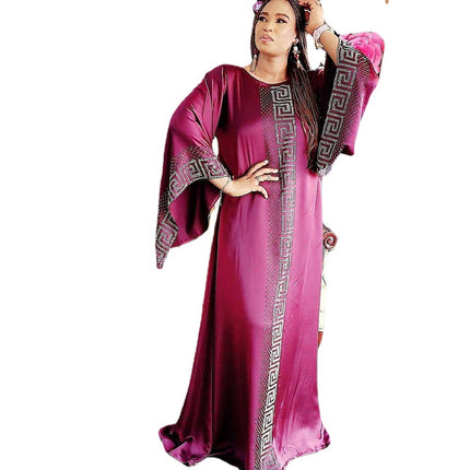 Wholesale African Women's Muslim Islamic Large Size Robe Dress