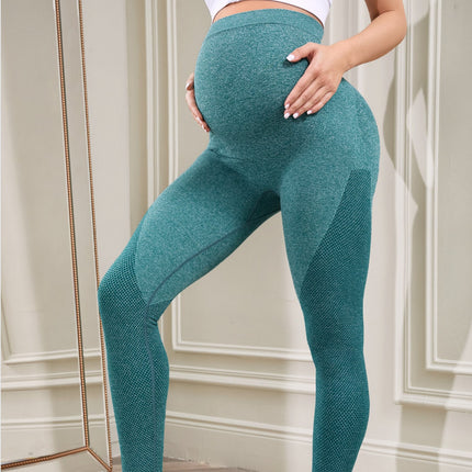 Wholesale Women's Seamless Sports Yoga Maternity Cropped Leggings