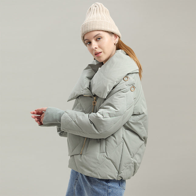 Wholesale Women's Cropped Parka Coat Top Down Jacket