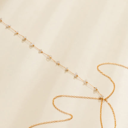 Gravel Cross Necklace Waist Chain One Chain Body