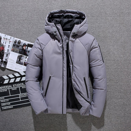 Wholesale Men's Down Jacket Short Casual Outdoor Hooded Winter Coat