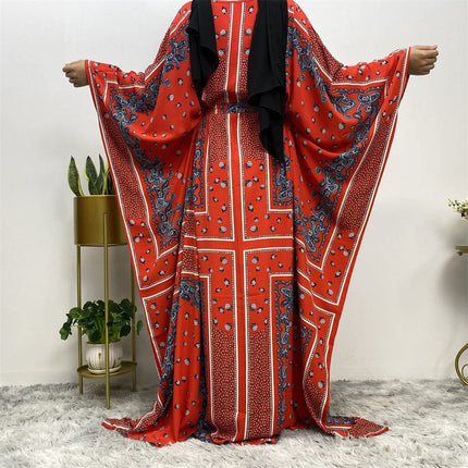 Wholesale  Muslim Robe Dolman Sleeve Plus Size Women's Dress