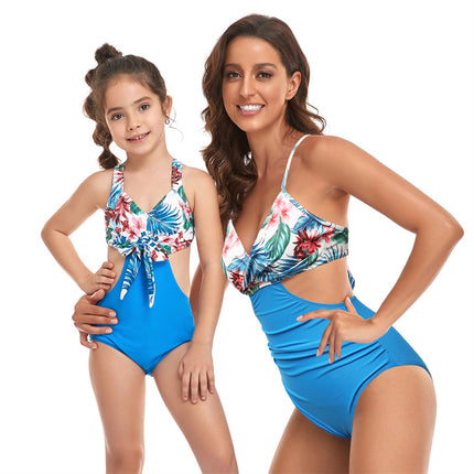 Wholesale Parent-child Mother-Daughter Sexy One-Piece Swimsuit