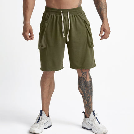 Wholesale Men's Summer Loose Large Size Solid Color Shorts