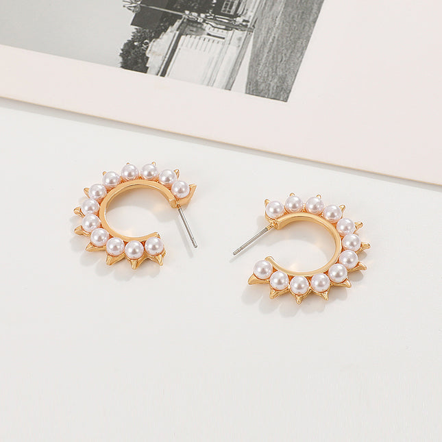 Großhandelsart- und weisesun-Perlen-Ohrringe Art- und Weiseband-Ohrringe