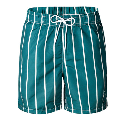 Wholesale Men's Boxer Plus Size Beach Stripe Shorts Cropped Shorts
