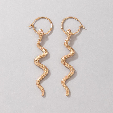 Snake Metal Snake Stud Earrings