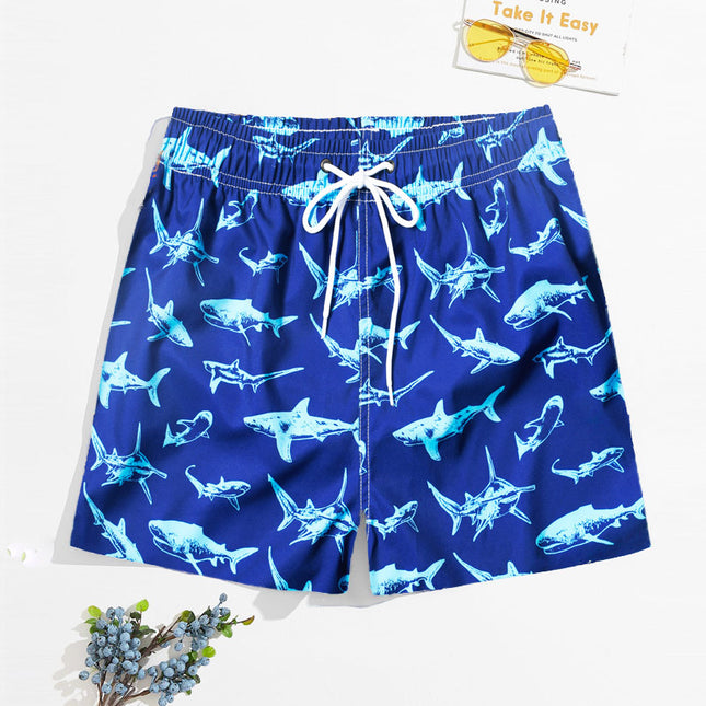 Pantalones cortos de playa para hombre Pantalones cortos de secado rápido con forro para vacaciones junto al mar