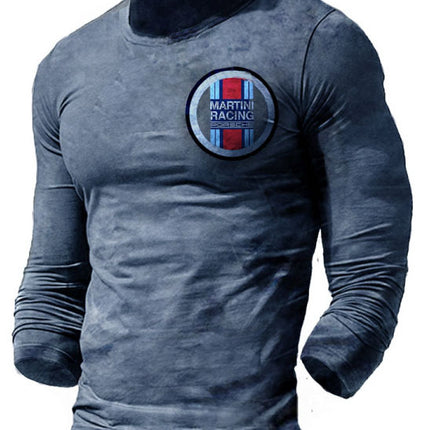 Camiseta de manga corta deportiva de verano para hombre con estampado de alfabeto 3D