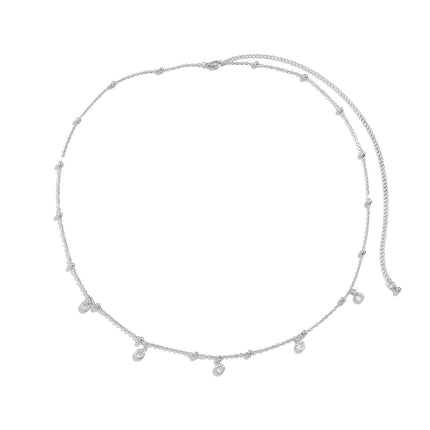 Simple Metal Chain Belt Body Chain Sexy Crystal Waist Chain