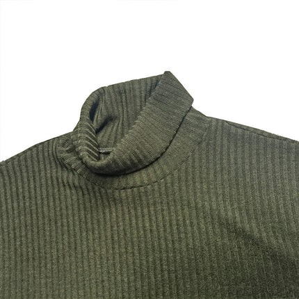 Wholesale Men's Fall High Neck Warm Long Sleeve T-Shirt Knitwear