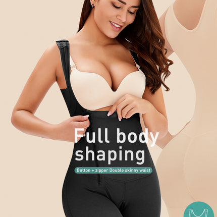 Wholesale Ladies Plus Size Side Zipper Breasted One-Piece Body Slimming Body Shaper