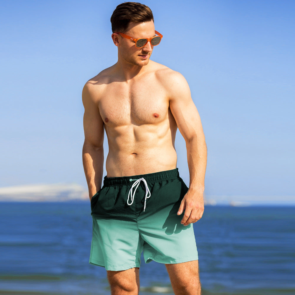 Wholesale Men's Surf Swim Trunks Loose Casual Beach Shorts With Lining