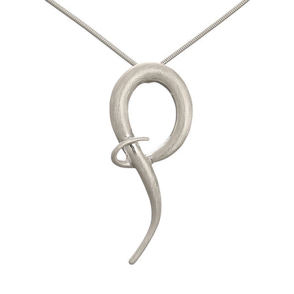 Wholesale Women's Fashion Twisted Geometric Metal Long Necklace