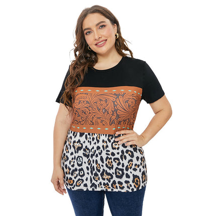 Wholesale Women's Casual Plus Size Short Sleeve T-Shirt
