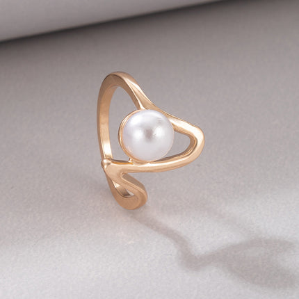 Perle offener runder einfacher Zeigefingerring