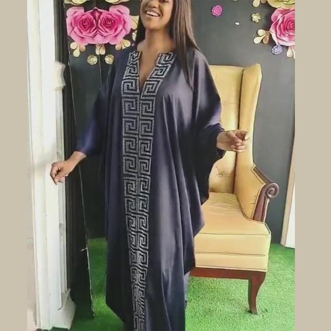 Comercio al por mayor damas africanas vestido de gran tamaño túnica islámica musulmana