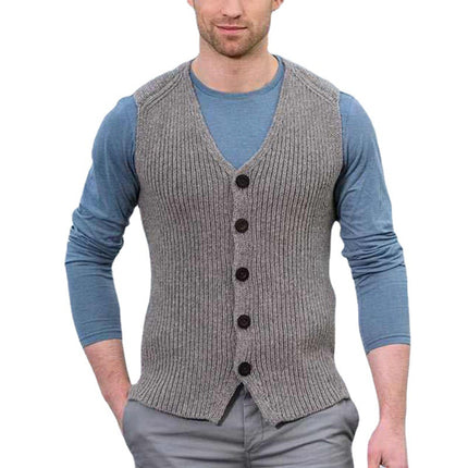 Wholesale Men's Autumn/Winter Knitwear Slim Fit Vest