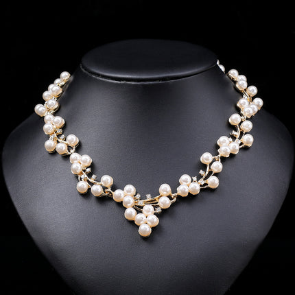 Wholesale Pearl Necklace Set Women Sweater Chain Clavicle Chain Alloy
