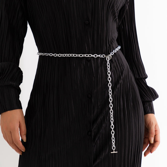 Mode Einfache Metall Dünne Kette Taillenkette Kleid Körperkette