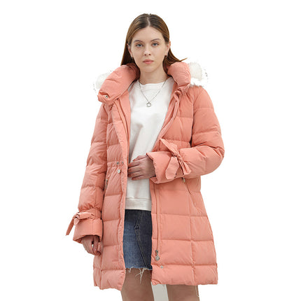 Wholesale Women's Winter Hooded Mid-length Padding Jackets Coats
