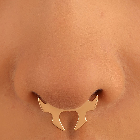 Nonporous U Shaped Horn Nose Clip Bat Nose Ring
