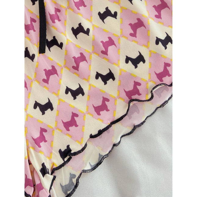 Summer Loungewear Animal Pattern Camisole Pajama Set