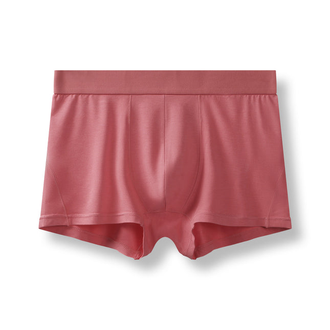 Wholesale Men's Solid Color Modal Boxer Mid Waist Oversized Underpants