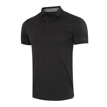 Wholesale Men's Short Sleeve Quick Dry Absorbent Lapel Polo Shirts