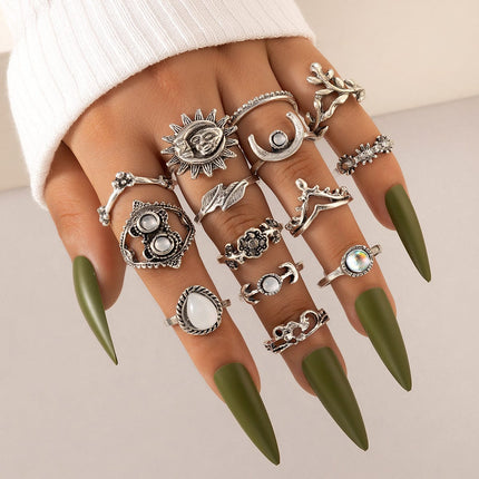 Water Drop Geometric Women's Knuckle Pigtail Ring