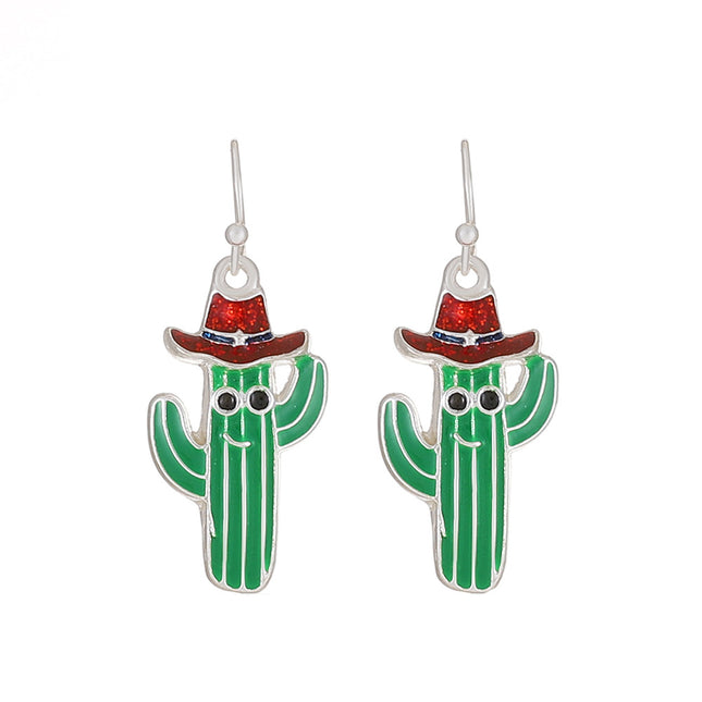 Fashion Funny Creative Cartoon Funny Boots Cactus Earrings
