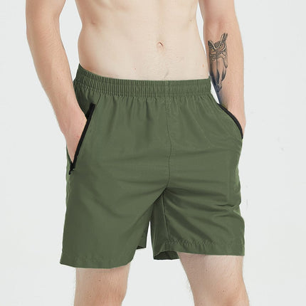 Wholesale Men's Swimming Trunks Leisure Beach Boxer Quarter Shorts