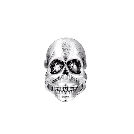 Dunkle Totenkopf-Ohrclips ohne durchbohrte Halloween-Ohrringe