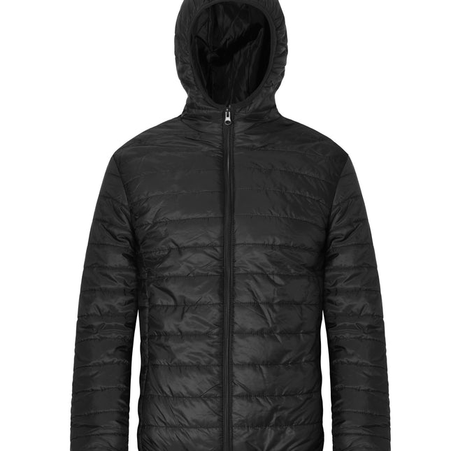 Men's Autumn and Winter Black Casual Padded Jacket