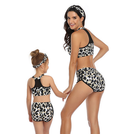 Parent-child Sports Bikini Two-piece Swimwear