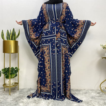 Wholesale  Muslim Robe Dolman Sleeve Plus Size Women's Dress