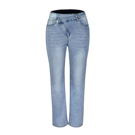Wholesale Women's Standalone Stretch Straight Jeans