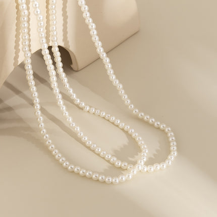 Stretch Beaded Leg Chain Ankle Pearl Beaded Body Chain
