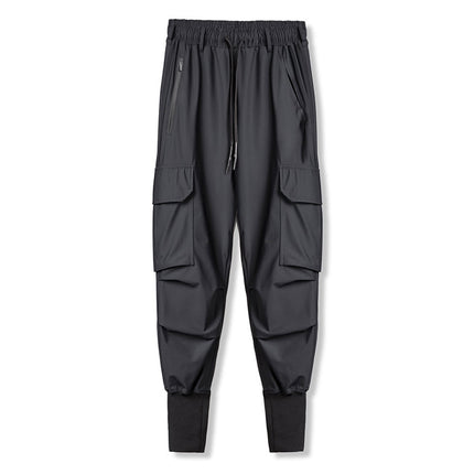 Pantalones de secado rápido casuales de gran tamaño para deportes de primavera y otoño para hombres