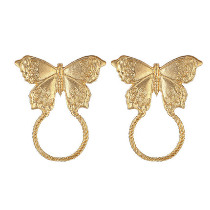 Butterfly Geometric Animal Hoop Stud Earrings