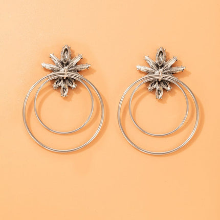 Women's Size Circle Stud Earrings