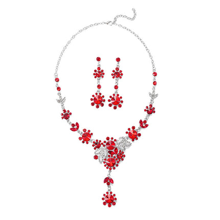 Wholesale Bridal Jewelry Necklace Earrings Set Banquet Jewelry