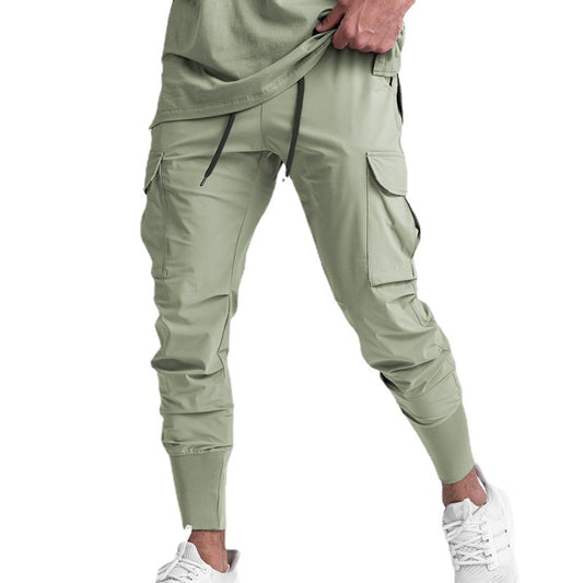 Wholesale Men's Spring Autumn Casual Tube Quick-drying Multi-Pocket Pants