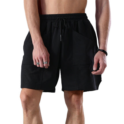Sommer-Herren-Cargo-Shorts mit hoher Taille und mehreren Taschen