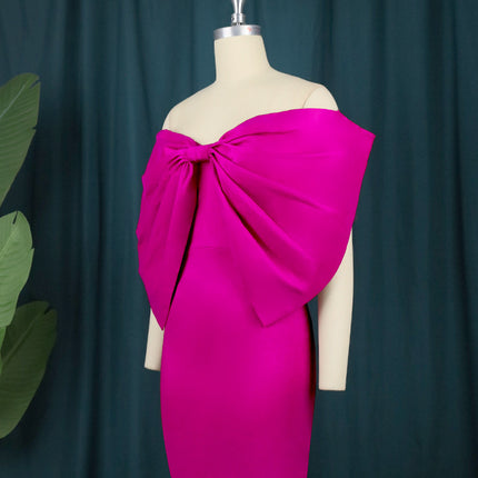 Großhandelsdamen-Bowknot-reizvolles Bankett-Verpackungs-Hüfte-Kleid