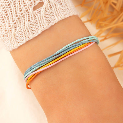 Colorful Ethnic Braided Adjustable Bracelet