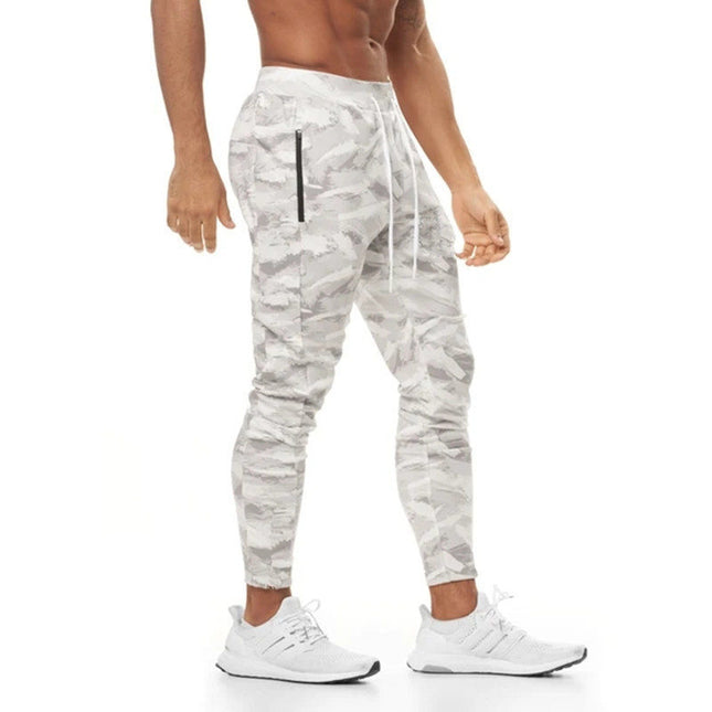Pantalones casuales de entrenamiento deportivo de camuflaje de verano para hombres