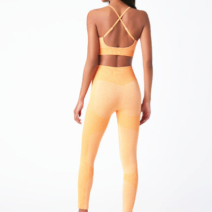 Wholesale Women's Sports Yoga Fitness Vest Leggings Two-piece Set