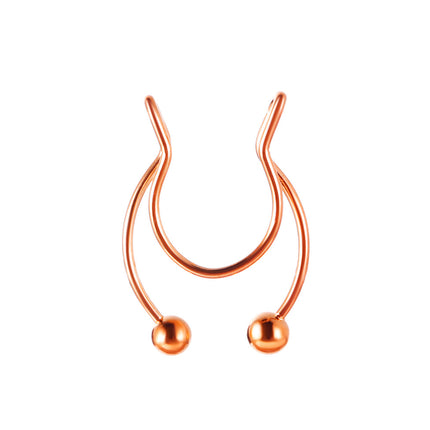 Stainless Steel U Shape Non-Perforated Nose Clip